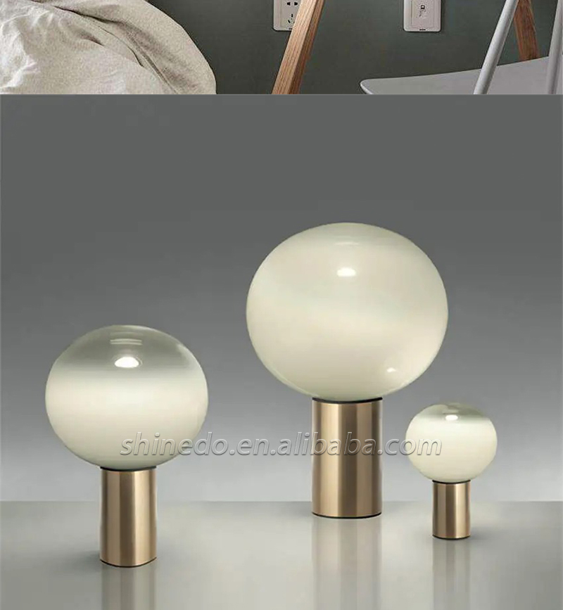 Simple Ball table lamp LED living room study Home Decor lighting Wooden Small Round Desk Lamp bedroom bedside Night light SD-SR807