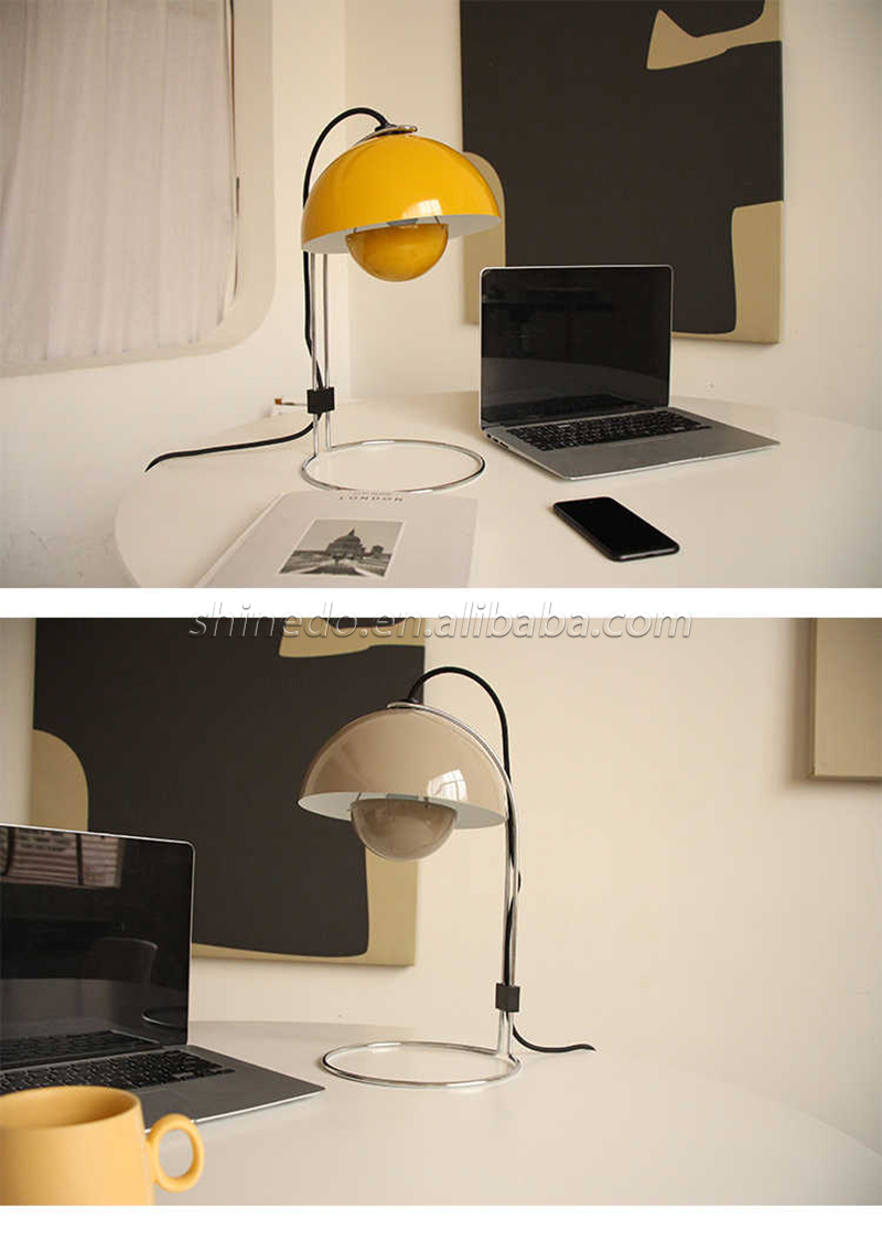 Modern Colorful Table Lamp Decoration Table Light Metal Table Light Yellow Good Quality Indoor Home Light SD-SR808