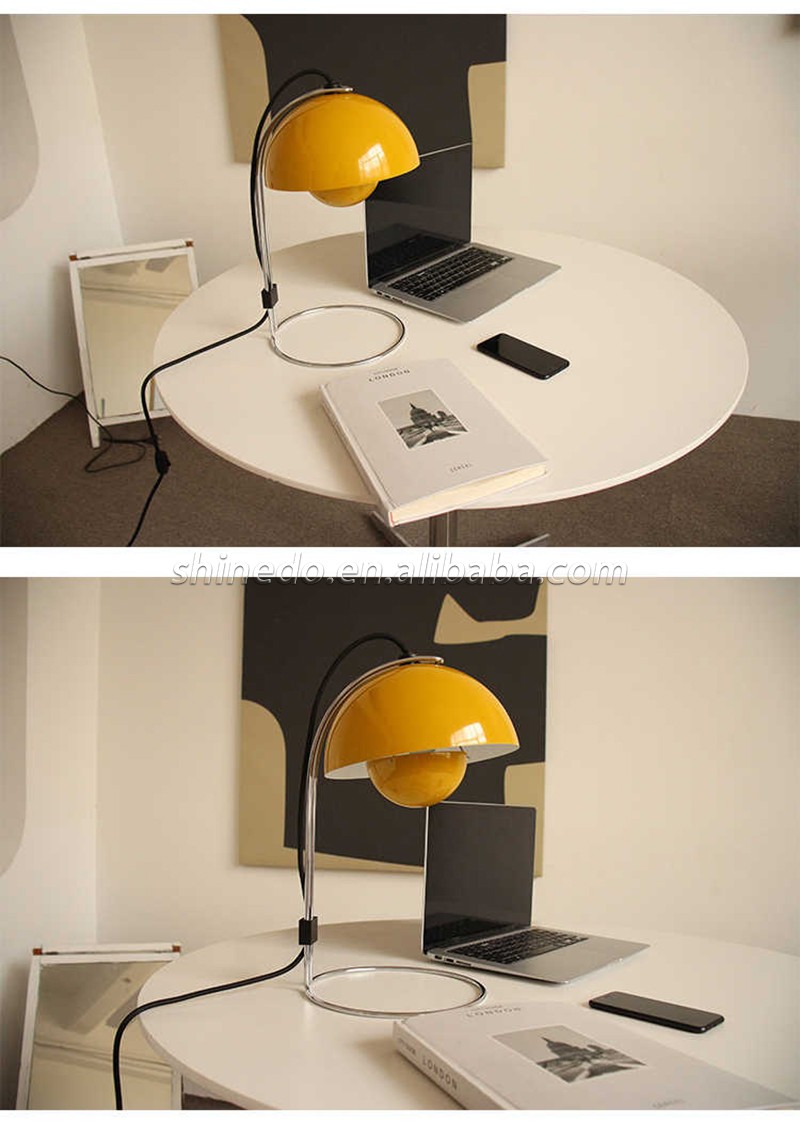 Modern Colorful Table Lamp Decoration Table Light Metal Table Light Yellow Good Quality Indoor Home Light SD-SR808