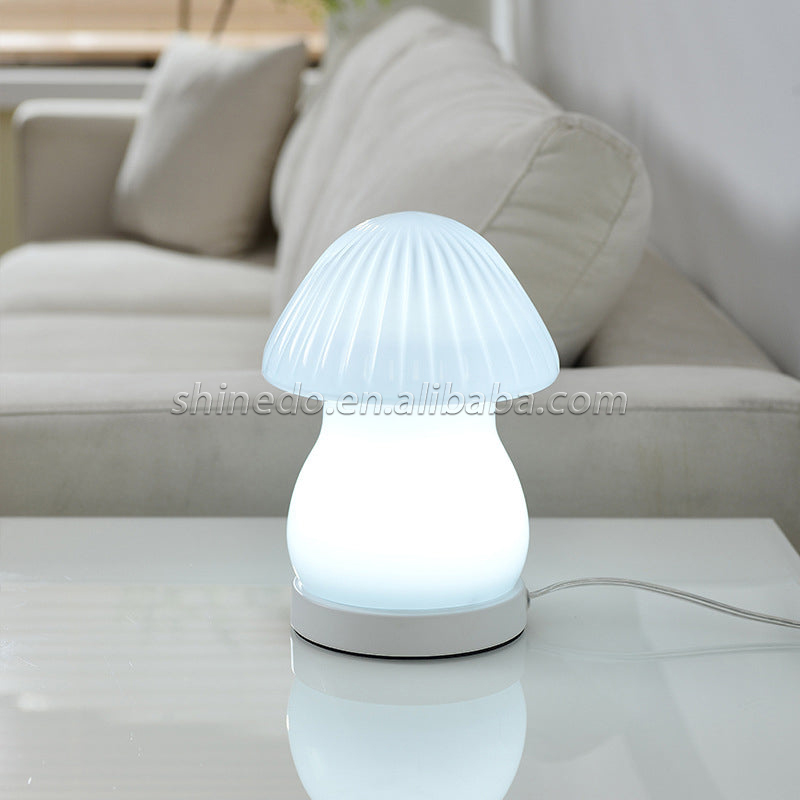 Modern Mushroom Rechargeable LedTable Lamp Warm Creative Living Room Bedroom Children's room Minimalist Art Lighting SD-SR812