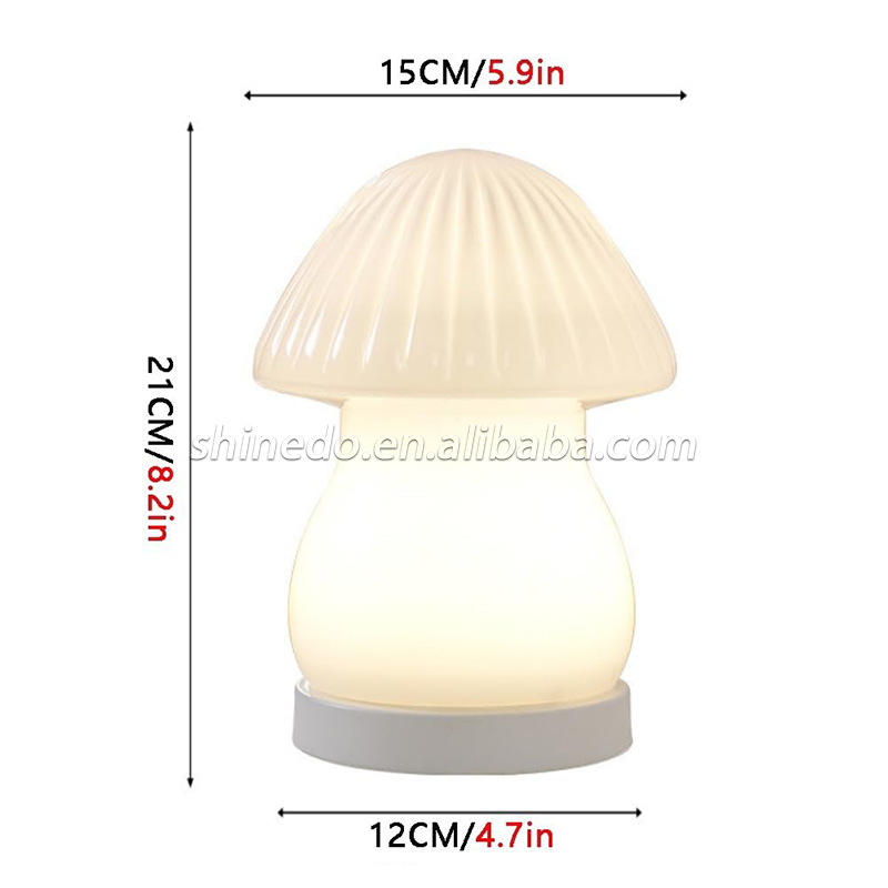 Modern Mushroom Rechargeable LedTable Lamp Warm Creative Living Room Bedroom Children's room Minimalist Art Lighting SD-SR812