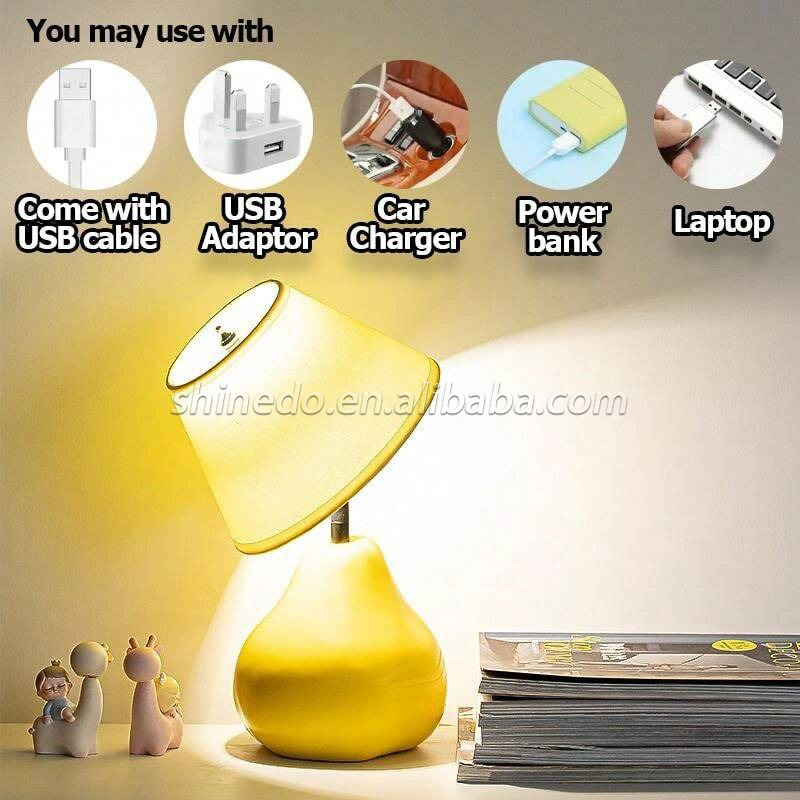 Rechargeable Table Lamp Modern LED Portable USB Touch Switch Night Light Hotel Cordless Desk Lamps for Living Room SD-SR813