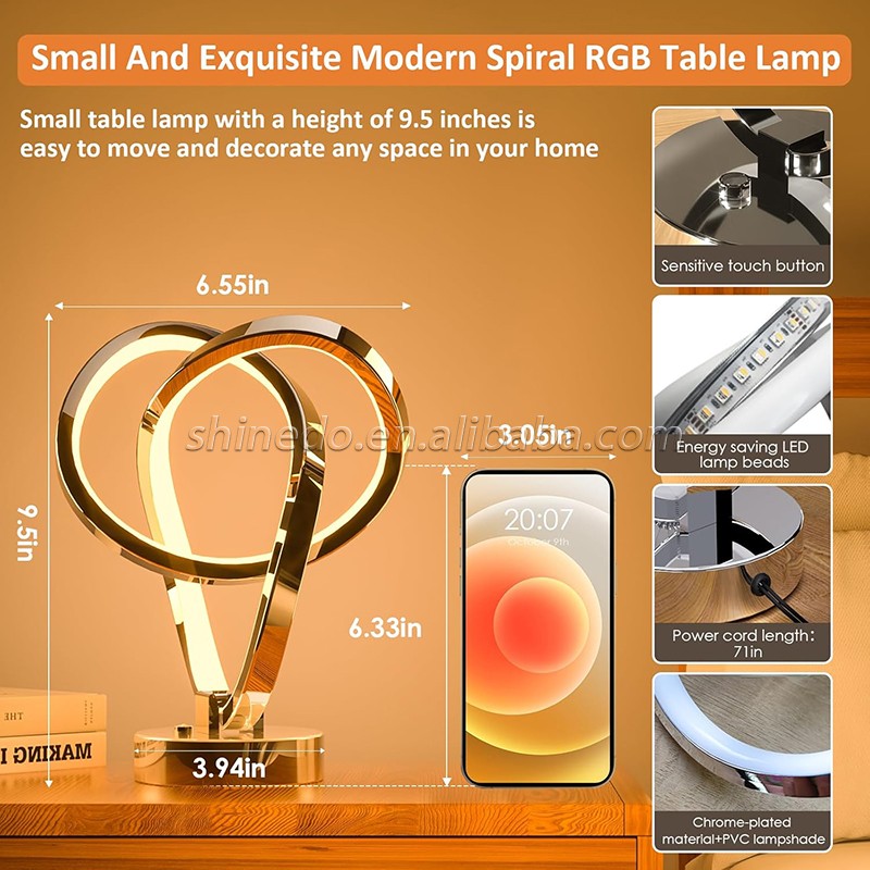 Modern special-shaped bedroom lamp Bedside lamp Creative desk table table night lighting decoration SD-SR815