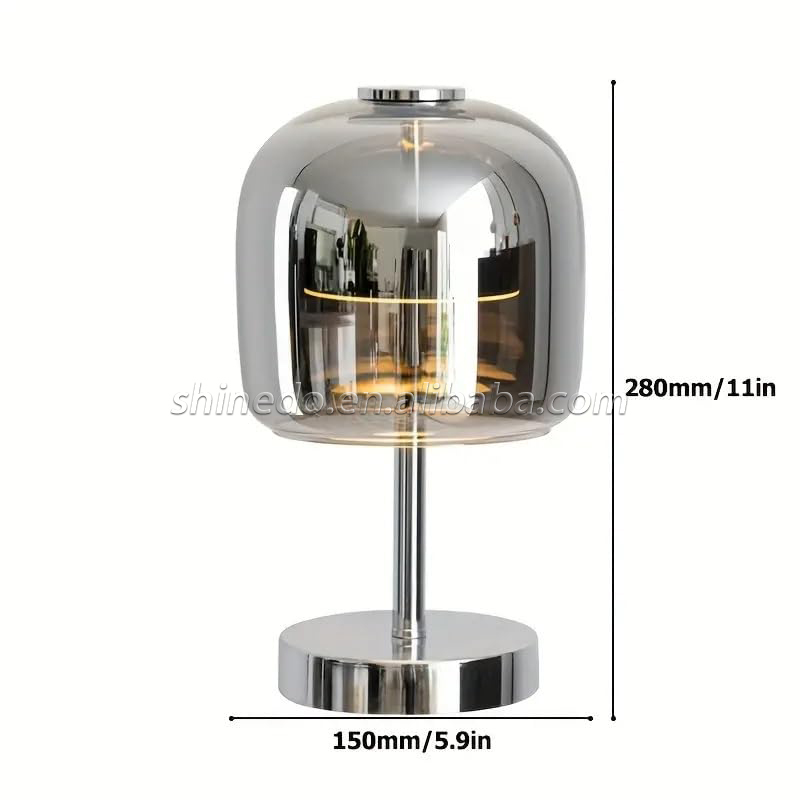 Decorative ambience bedroom study Glass lamp for night bed decoration lighting SD-SR819