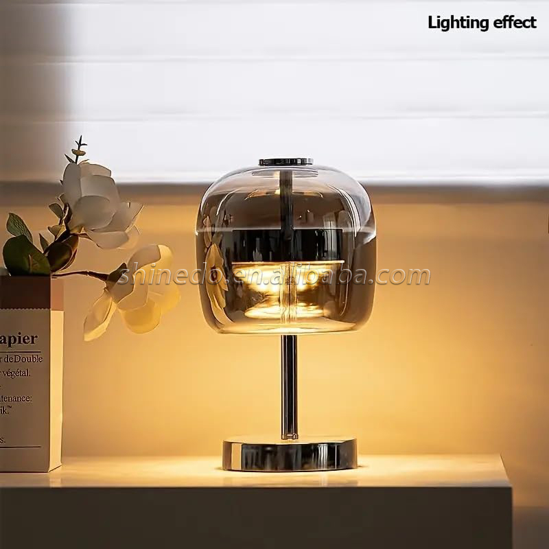 Decorative ambience bedroom study Glass lamp for night bed decoration lighting SD-SR819