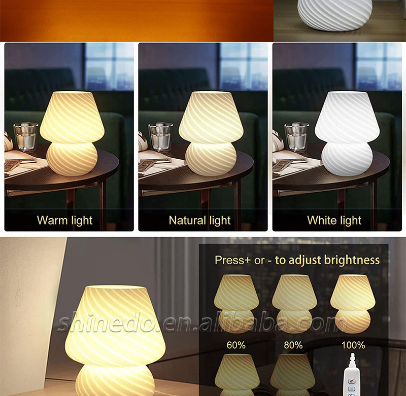 Creative glass desk lamp famous bedroom nightlight Bedroom sleep bedside lamp SD-SR794