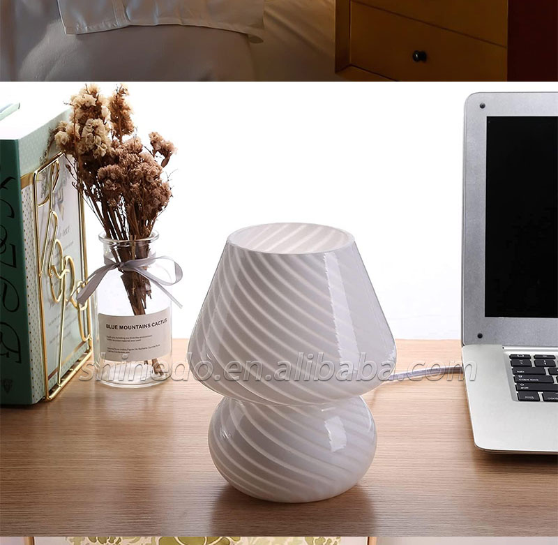 Creative glass desk lamp famous bedroom nightlight Bedroom sleep bedside lamp SD-SR794