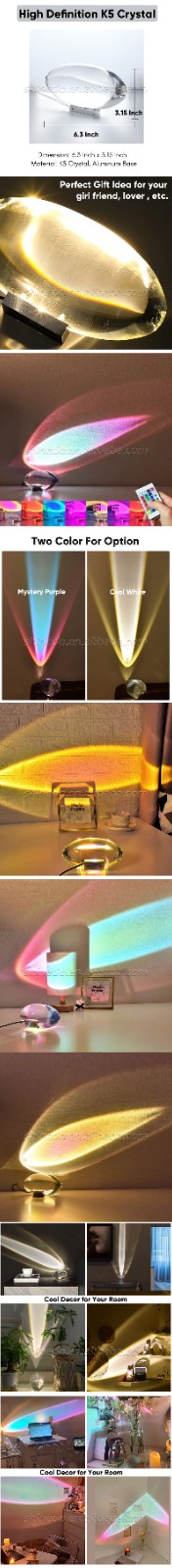 Angel Eyes Superior sense Bedroom nightlight Creative rainbow projection lamp for interior decoration SD-SR795