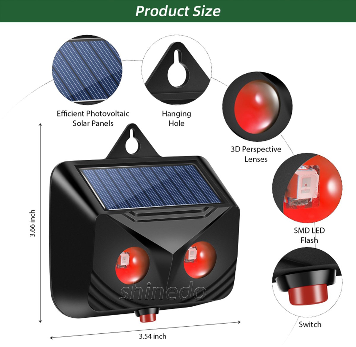 The new solar ultrasonic night mouse repel repels Wolf animals