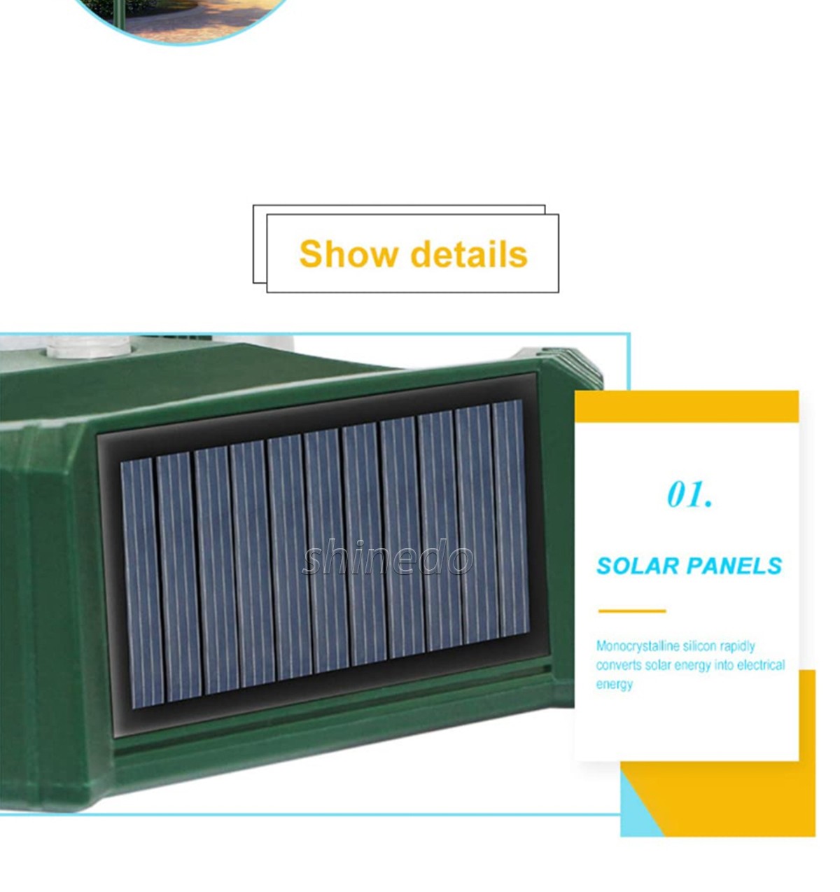 Solar animal repeller Outdoor ultrasonic repeller Infrared repeller