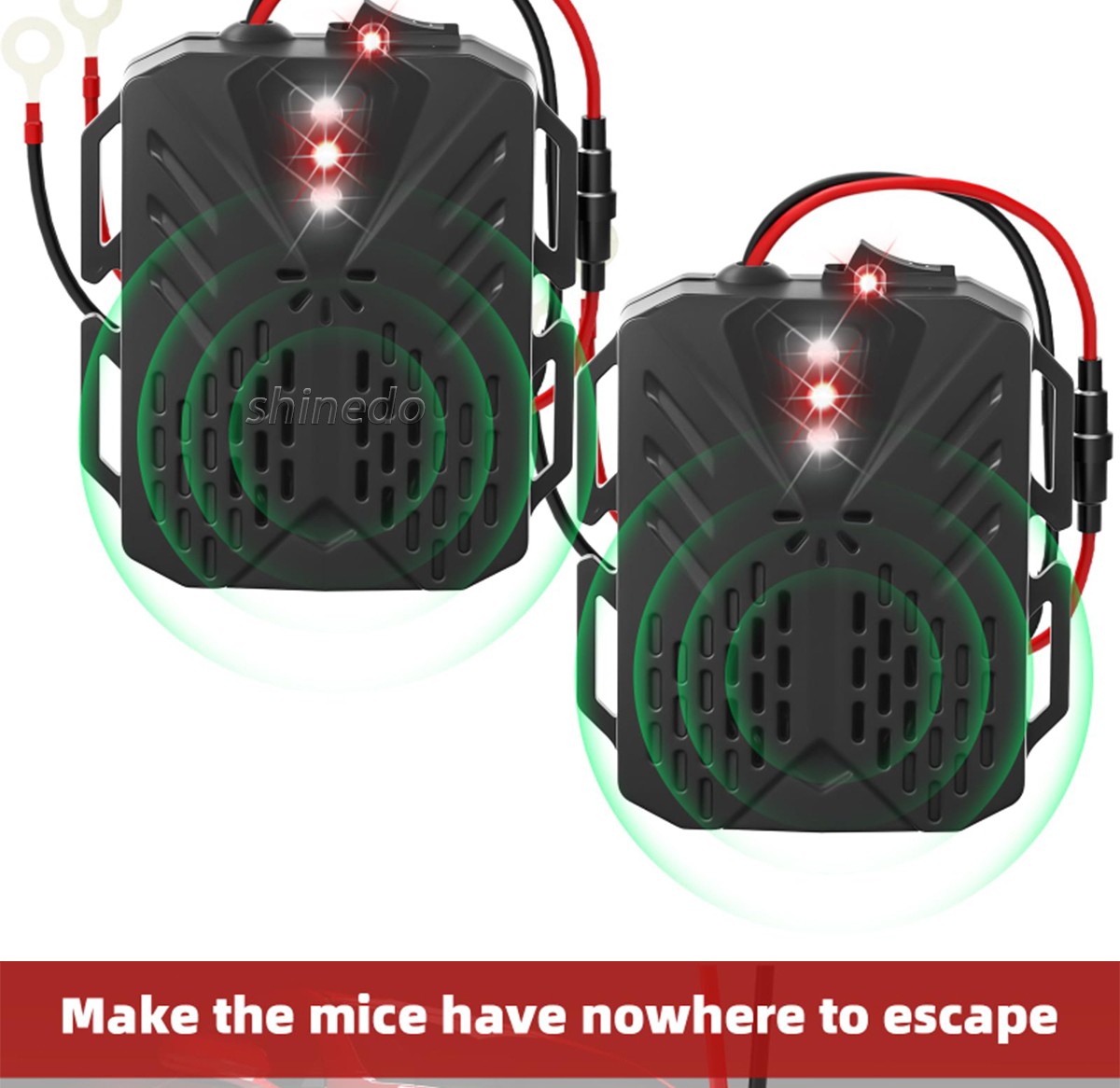 Car electronic ultrasonic mouse repeller Repeller is used at night to prevent animals from damaging power lines