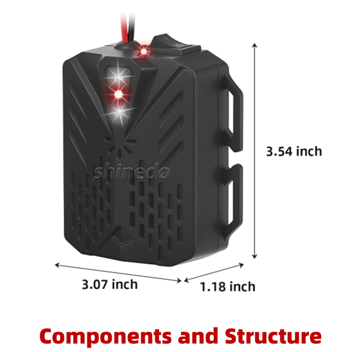 Car electronic ultrasonic mouse repeller Repeller is used at night to prevent animals from damaging power lines