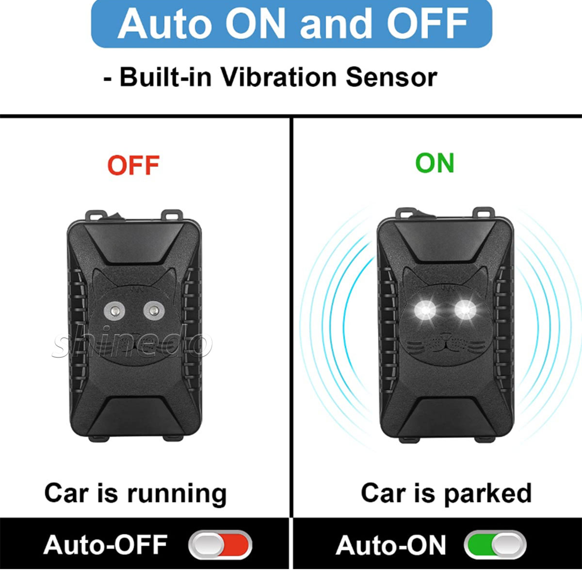 Small electronic car mouse repeller Small flashlight at night to repel rats