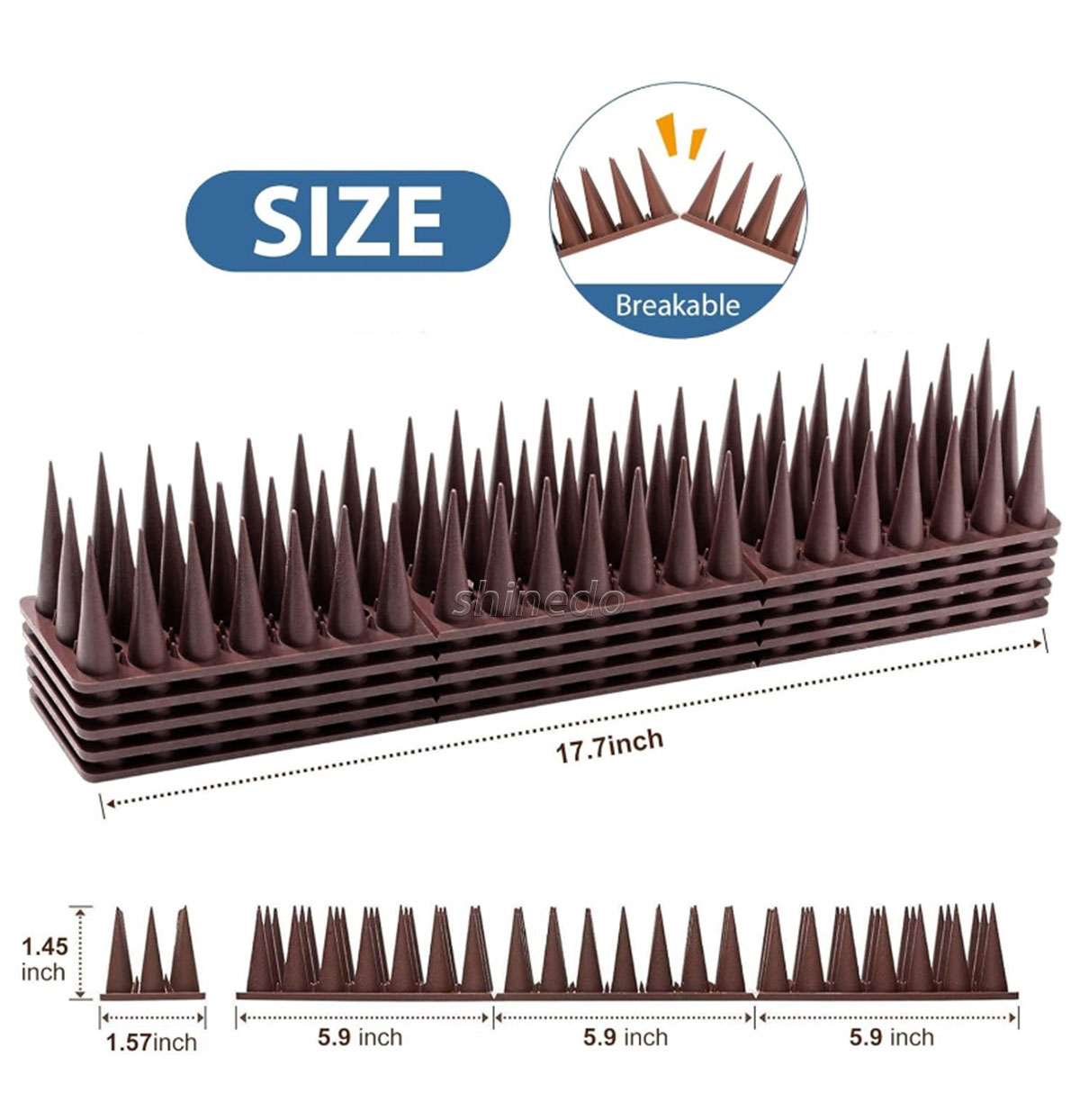 Anti-bird spike fence nail anti-bird deterrent nail