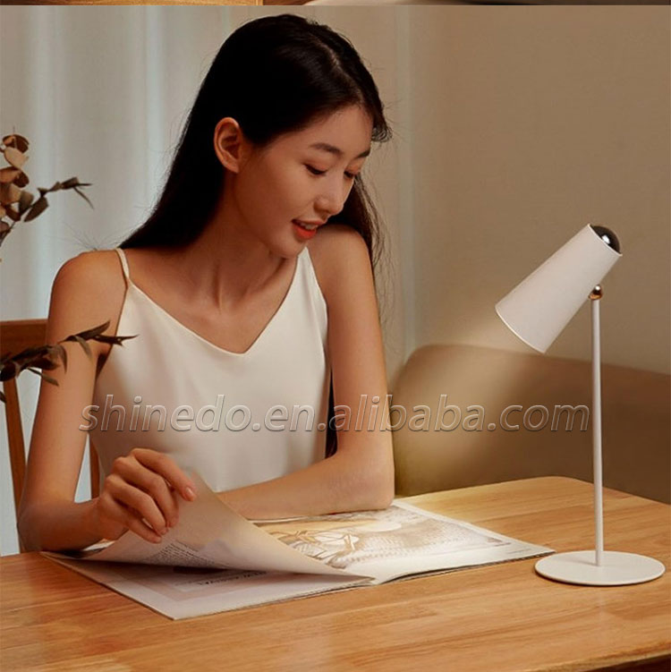 Multifunction Usb Rechargeable Magnetic Sunset Light Detach Flashlight Touch Control Portable Led Cordless Reading Table Lamp