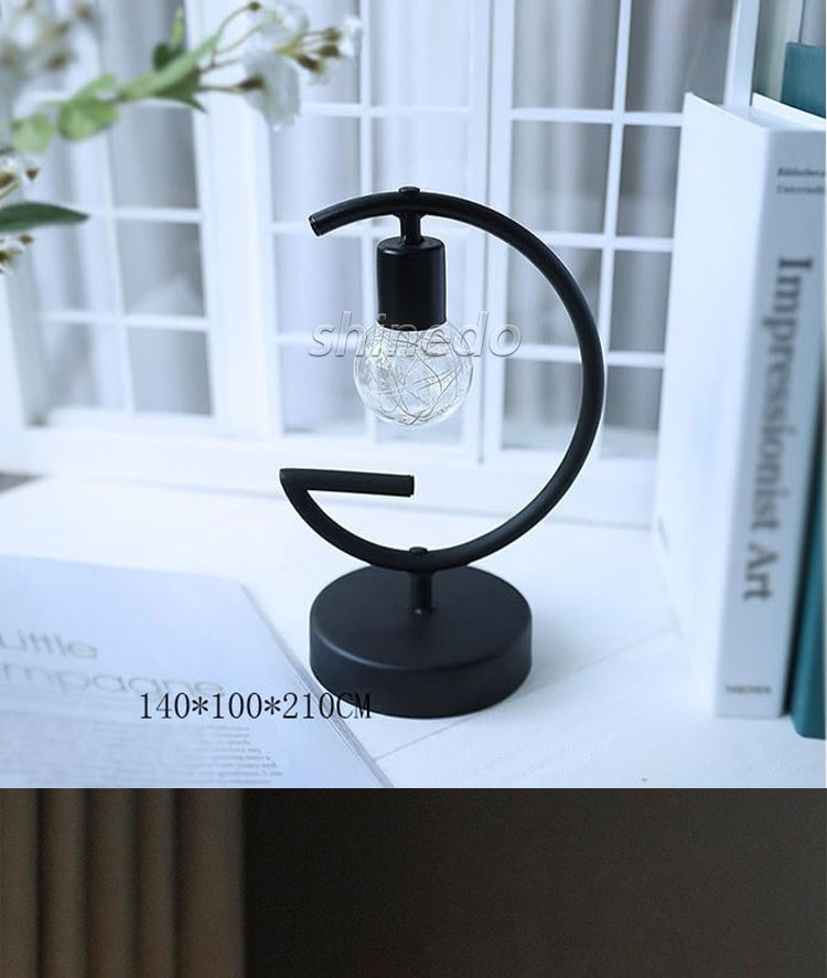 LED iron simple small table lamp romantic decoration festive atmosphere light two decorative lighting