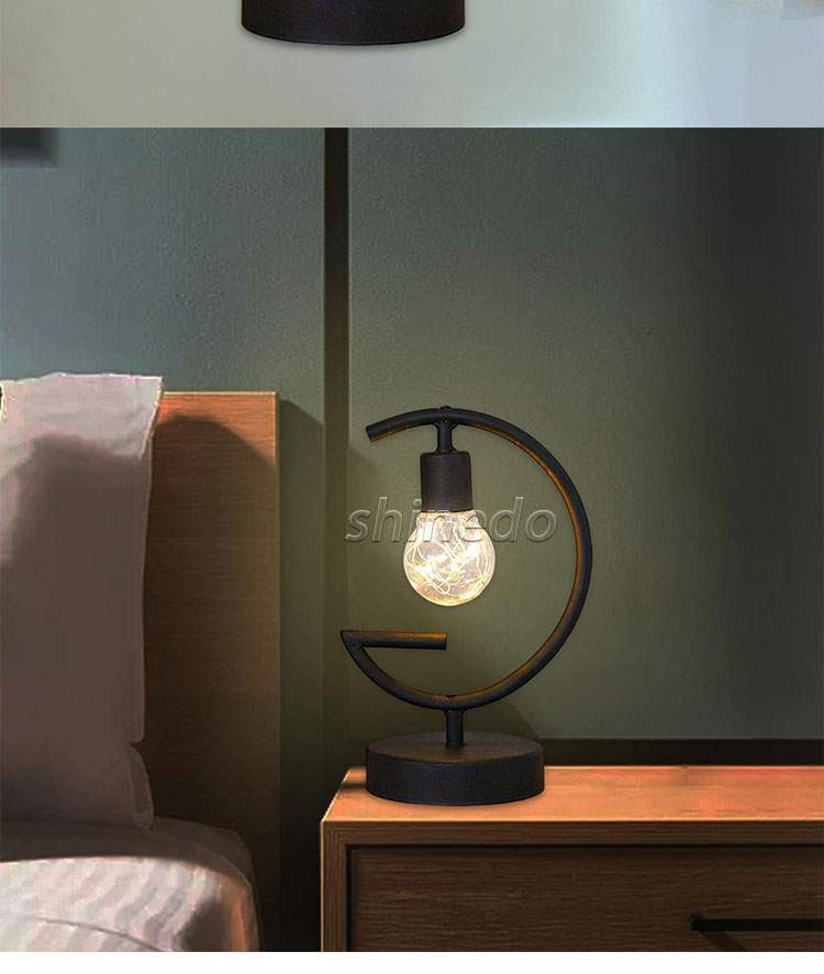 LED iron simple small table lamp romantic decoration festive atmosphere light two decorative lighting