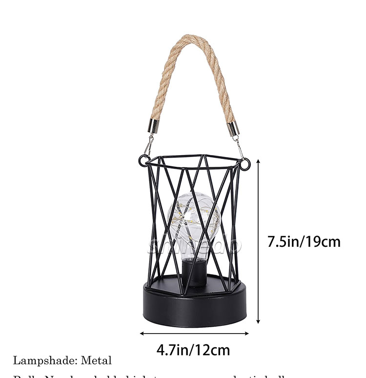 LED copper wire table lamp Simple metal craft festival table lamp night light