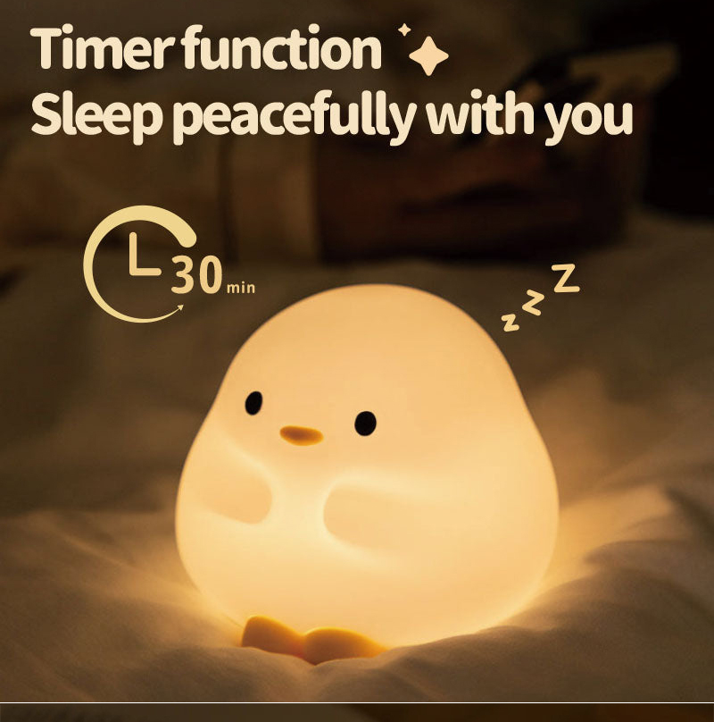 Sleeping Duck Design Lamp Table Soft Silicone Pat Light Children Bedroom Nightlight Christmas Gift Led Smart 5v Baby Night Light SD-SR1024