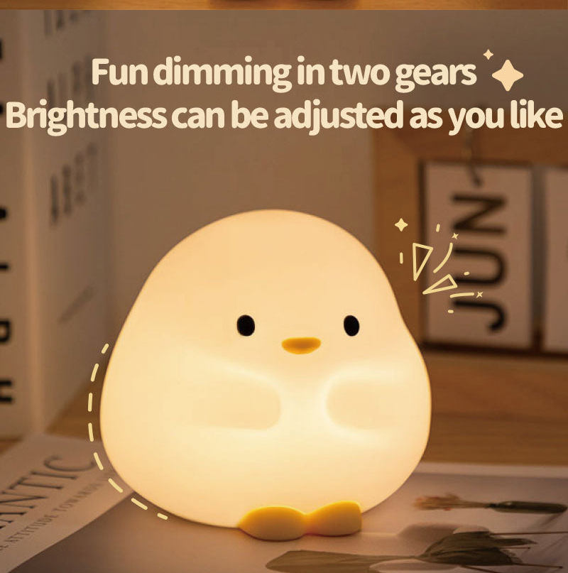 Sleeping Duck Design Lamp Table Soft Silicone Pat Light Children Bedroom Nightlight Christmas Gift Led Smart 5v Baby Night Light SD-SR1024