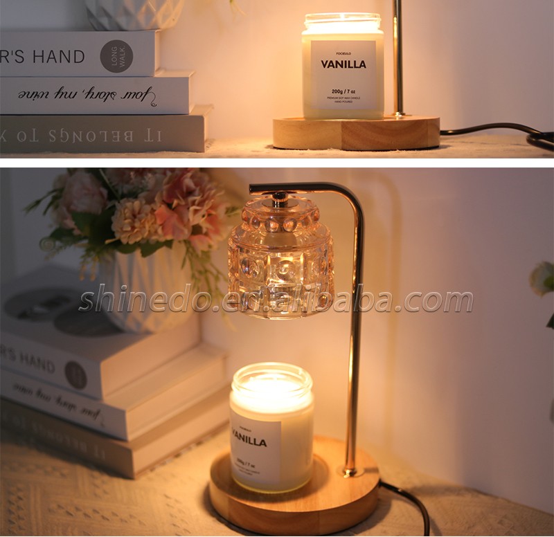 Elegant Aromatherapy Lamps Electric Fragrance Candle Warmers Lamp Wax Melting Light Home Decoration Night Light High Quality SD-SL1732