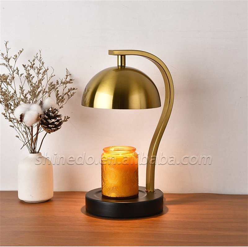 Decorative Semi-Oval Design Elegant Aromatherapy Lamps Fragrance Candle Warmers Lamp Wax Melting Light Luxury Home Decoration SD-SL1734