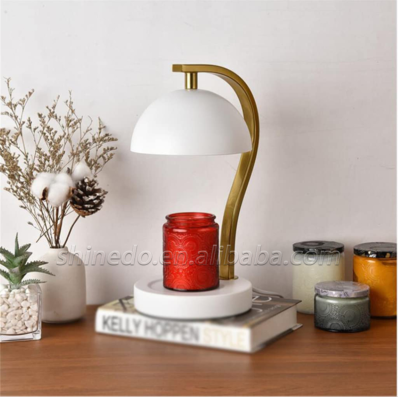 Decorative Semi-Oval Design Elegant Aromatherapy Lamps Fragrance Candle Warmers Lamp Wax Melting Light Luxury Home Decoration SD-SL1734