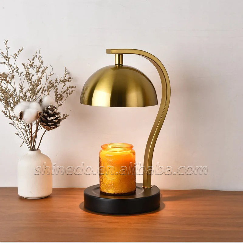 Decorative Semi-Oval Design Elegant Aromatherapy Lamps Fragrance Candle Warmers Lamp Wax Melting Light Luxury Home Decoration SD-SL1734