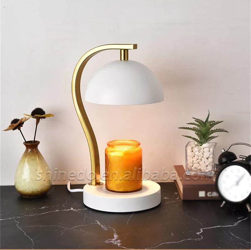 Decorative Semi-Oval Design Elegant Aromatherapy Lamps Fragrance Candle Warmers Lamp Wax Melting Light Luxury Home Decoration SD-SL1734