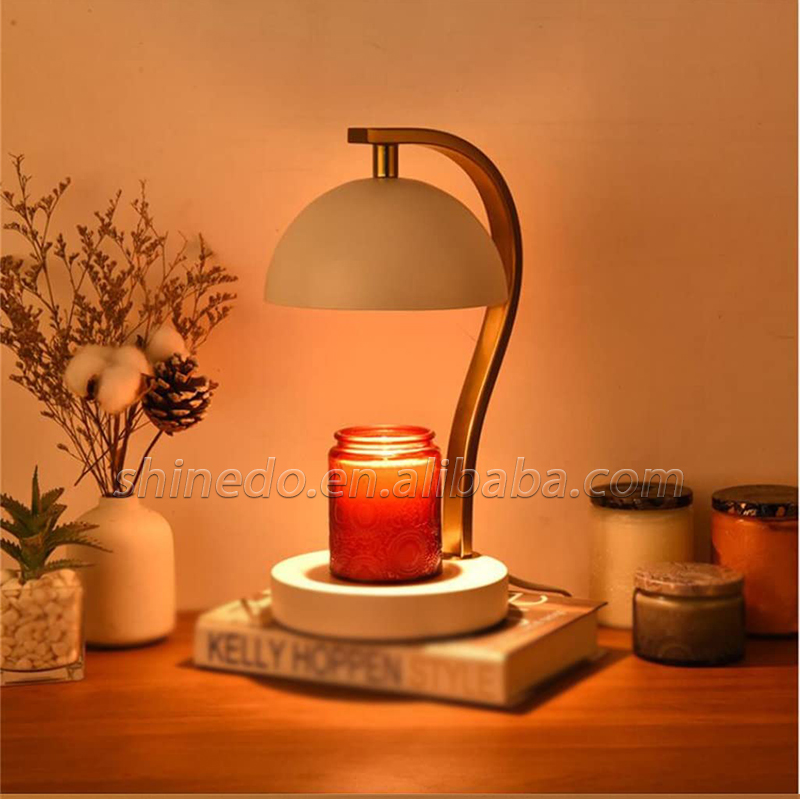 Decorative Semi-Oval Design Elegant Aromatherapy Lamps Fragrance Candle Warmers Lamp Wax Melting Light Luxury Home Decoration SD-SL1734