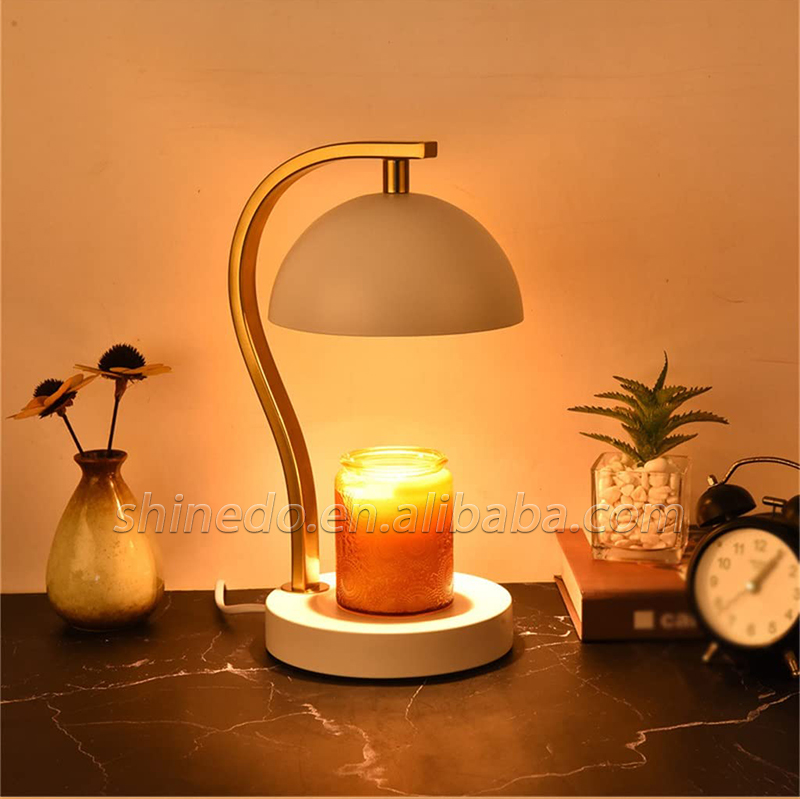 Decorative Semi-Oval Design Elegant Aromatherapy Lamps Fragrance Candle Warmers Lamp Wax Melting Light Luxury Home Decoration SD-SL1734