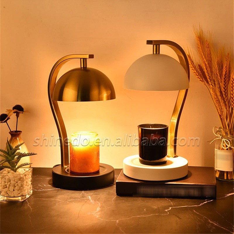 Decorative Semi-Oval Design Elegant Aromatherapy Lamps Fragrance Candle Warmers Lamp Wax Melting Light Luxury Home Decoration SD-SL1734