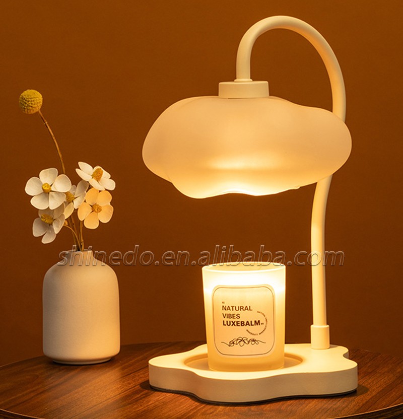 Gift Candle Warmer Table Lamp Indoor Cloud Shape Warmer Light Wax Melt Burner Scented Candle Warmer Lamp For Bedroom SD-SR1750