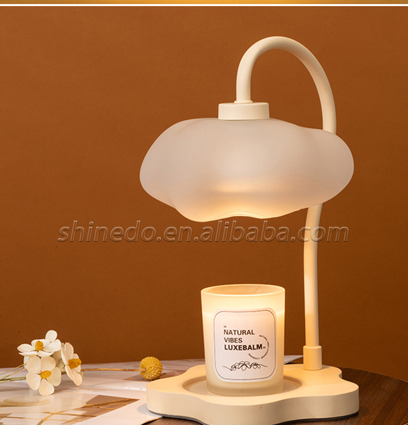 Gift Candle Warmer Table Lamp Indoor Cloud Shape Warmer Light Wax Melt Burner Scented Candle Warmer Lamp For Bedroom SD-SR1750