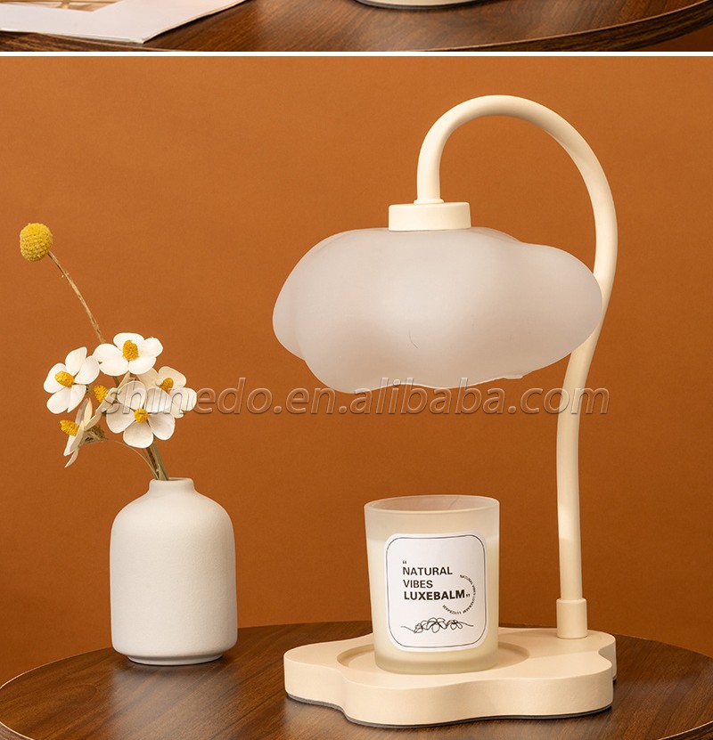 Gift Candle Warmer Table Lamp Indoor Cloud Shape Warmer Light Wax Melt Burner Scented Candle Warmer Lamp For Bedroom SD-SR1750