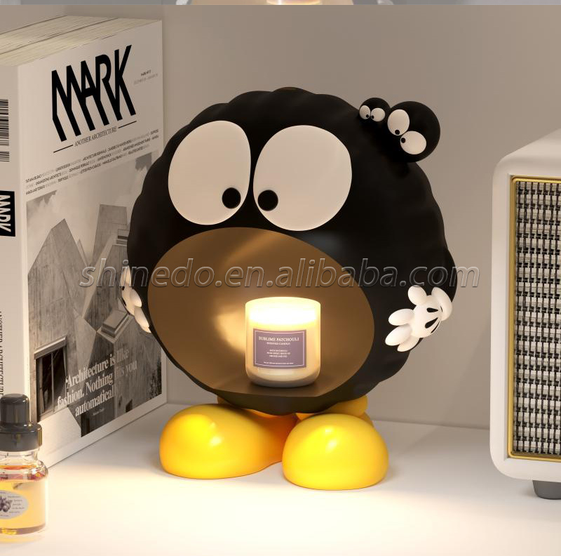 Cartoon Coal Ball Night Light Electric Wax Warmer Lamp Table Bedroom Desktop Warm Bedside Candle Warmer Lamp SD-SL1752