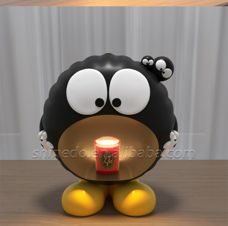 Cartoon Coal Ball Night Light Electric Wax Warmer Lamp Table Bedroom Desktop Warm Bedside Candle Warmer Lamp SD-SL1752