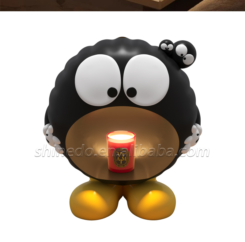 Cartoon Coal Ball Night Light Electric Wax Warmer Lamp Table Bedroom Desktop Warm Bedside Candle Warmer Lamp SD-SL1752