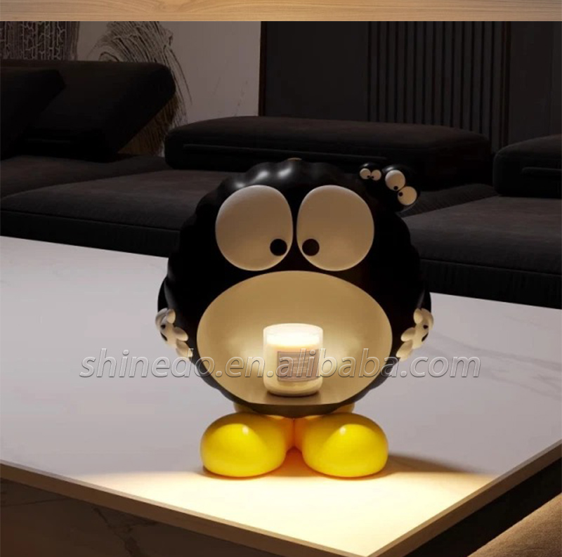 Cartoon Coal Ball Night Light Electric Wax Warmer Lamp Table Bedroom Desktop Warm Bedside Candle Warmer Lamp SD-SL1752