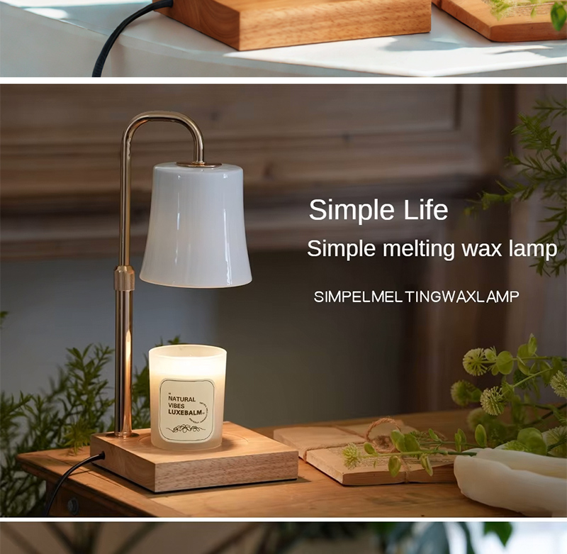 Aromatherapy Wax Melting Lamp Jar Candle Warmer Lamp Adjustable Height Warming Light Candle Lamp SD-SL1753