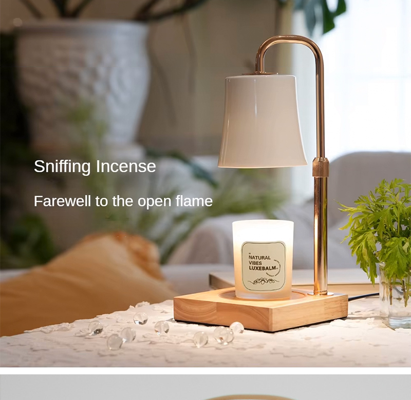 Aromatherapy Wax Melting Lamp Jar Candle Warmer Lamp Adjustable Height Warming Light Candle Lamp SD-SL1753