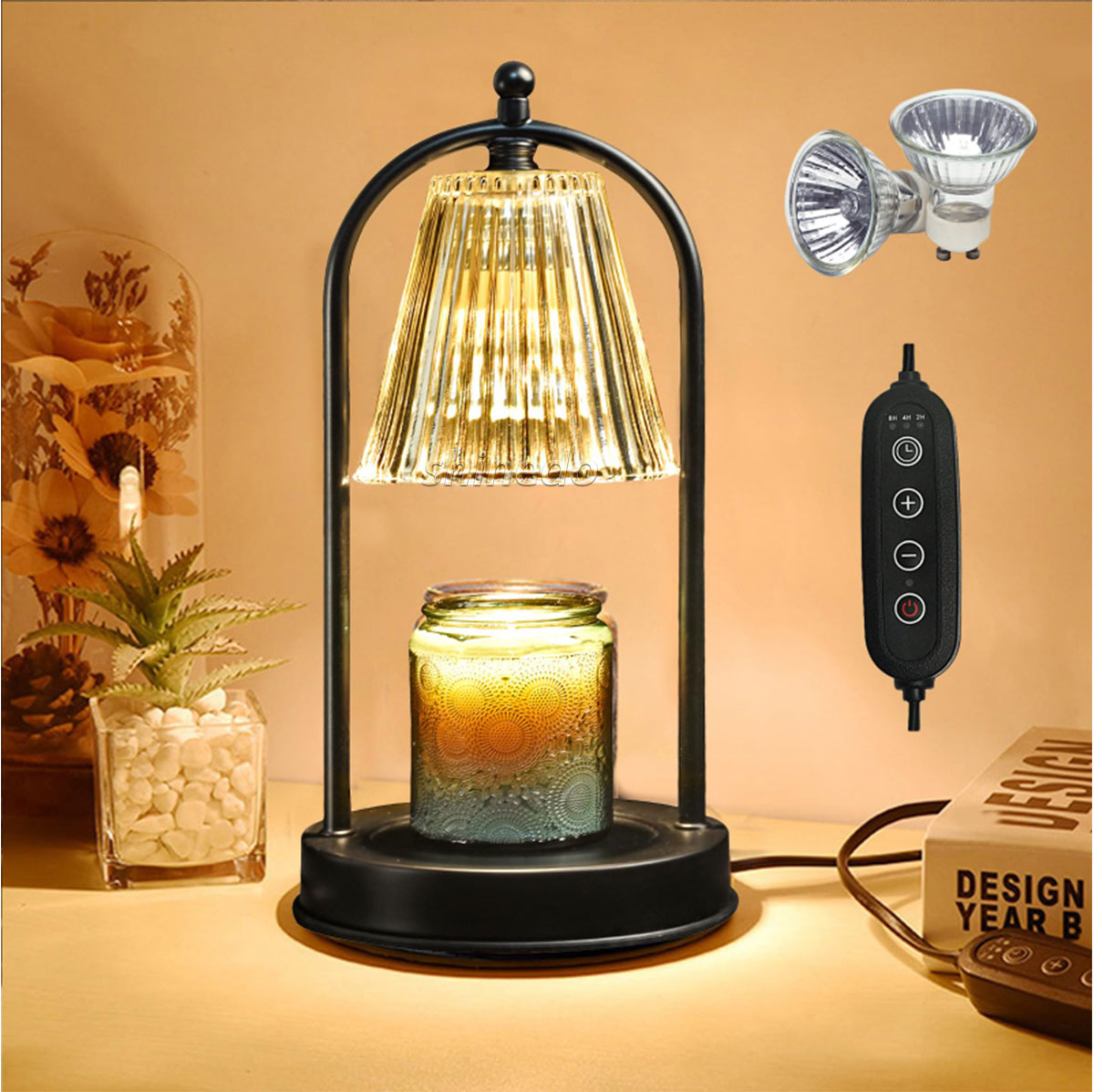 Heater Lighting Aroma Dimming Electric Candle Warmer Lamp Bedside Scented Wax Melt Lamp Luxury Candle Warmer Wholesale Lamp SD-SL1772