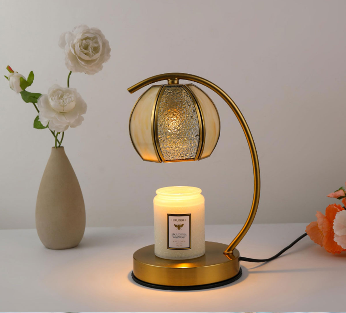 Wax Lamp Candle Warmer Electric For Aromatherapy Candle Melting Waxing Burner Aromatherapy Lamp Table Lamp SD-SL1773