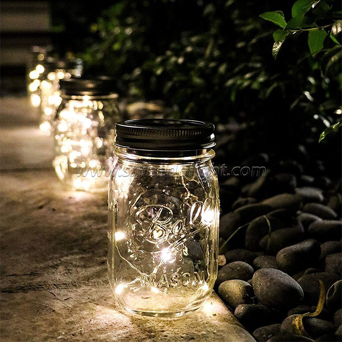 Warm White LED 10/20pcs Solar Mason Jar Lid