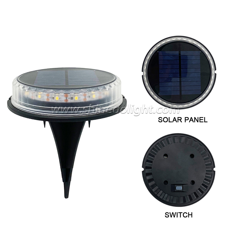 Waterproof Solar Powered LED Underground Light For Garden 