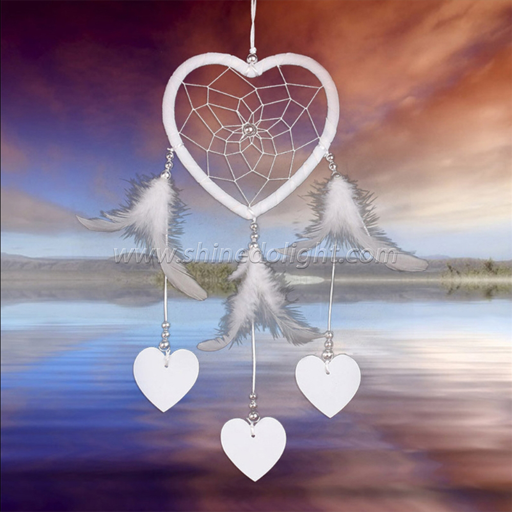 Heart-shaped Dream Catcher Wedding holiday Gift Indoor bedroom decorations