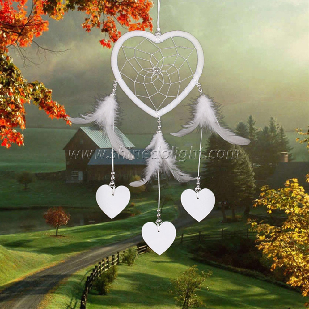 Heart-shaped Dream Catcher Wedding holiday Gift Indoor bedroom decorations