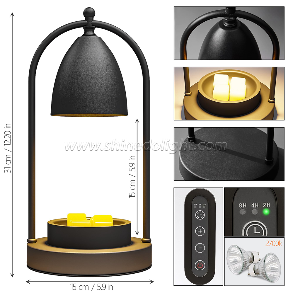 Electric Candle Lamp Retro Candle Melt Warmer Light Dimming Switch Melting Wax Warming Lamp Gifts SD-SL1197