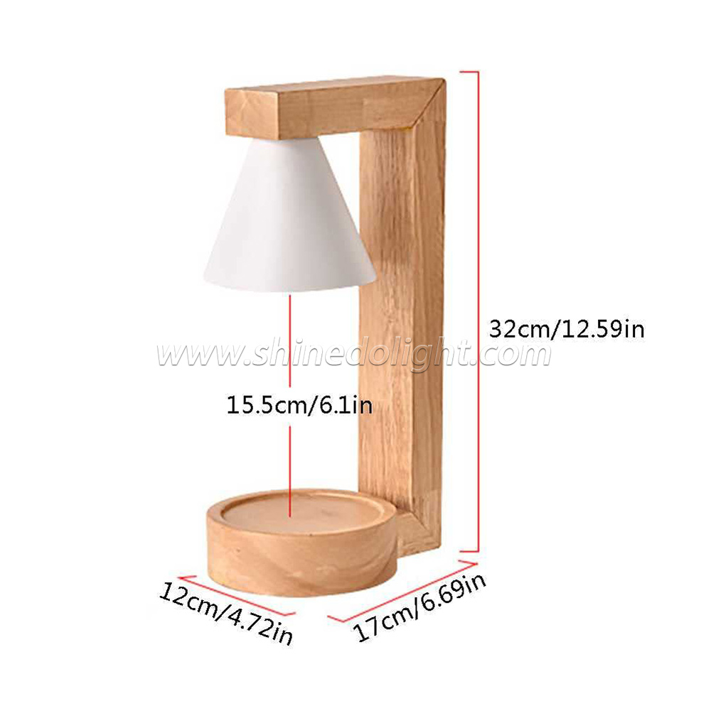 Candle Warmer Lamp Aromatherapy Wax Table Bedroom Wood Nordic Melting Timing Indoor Lighting Lights SD-SL1144