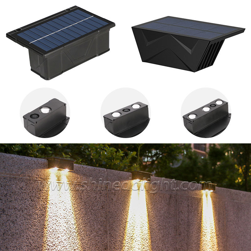 Solar Deck Lights Outdoor Step Lights Waterproof Led Solar Lights for Railing Stairs Step Fence Yard Patio and Pathway SD-SL1528